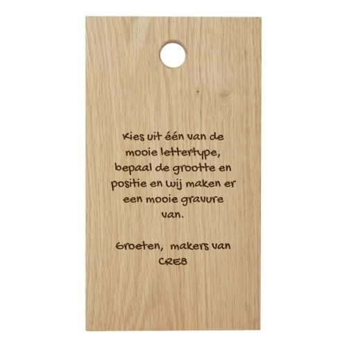 Alternative view of Persoonlijke snijplank - Hollands Eiken