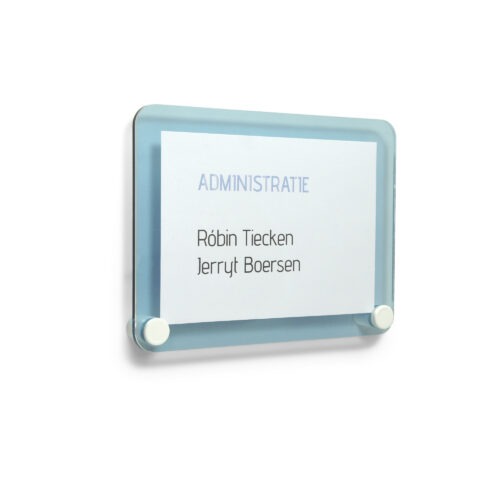 Alternative view of Plexiglas Deurbord | A4/A5/A6 | Blauw