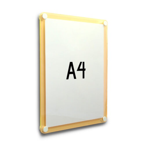 Plexiglas Deurbord | A4/A5/A6 | Fluor Geel - Image 3