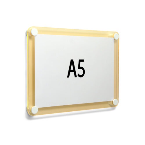 Plexiglas Deurbord | A4/A5/A6 | Fluor Geel - Image 4
