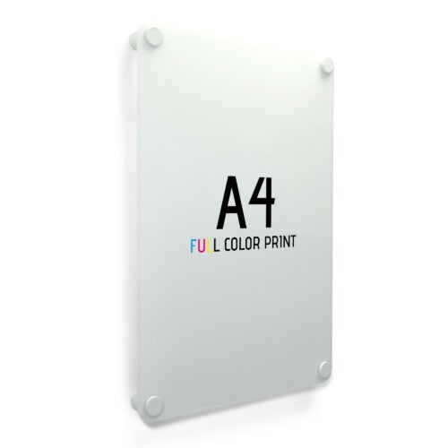 Plexiglas Deurbord | Full Color Print | Wit