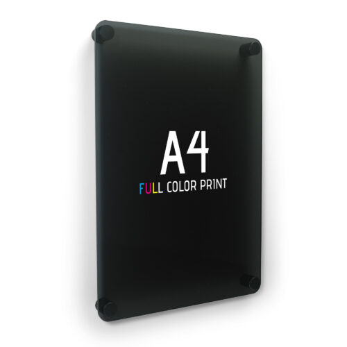 Plexiglas Deurbord | Full Color Print | Zwart
