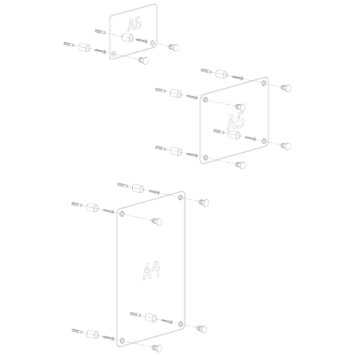 Plexiglas Deurbord | Full Color Print | Wit - Image 4