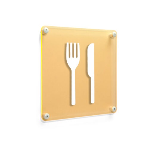 Pictogram | Geel | Recycled plexiglas - Afbeelding 2
