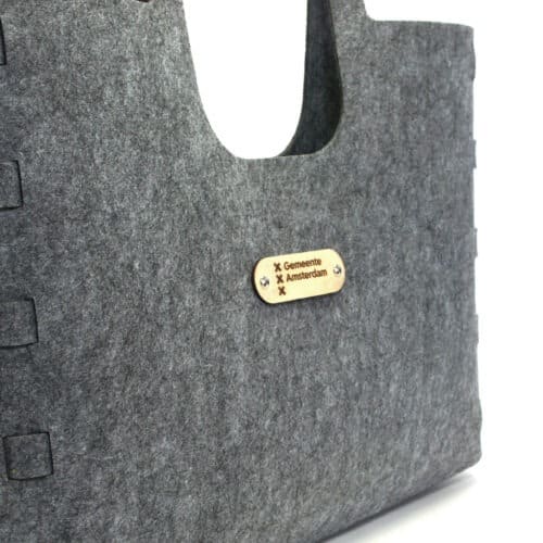 Makerbag | Recycled Vilt | Donker grijs - Afbeelding 4