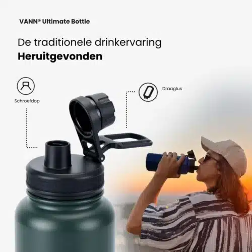 Ultimate Bottle - 0,65L RVS Drinkfles - Afbeelding 4